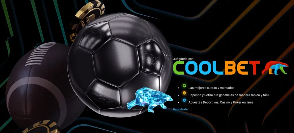 Ilustración oscura con un balón de fútbol y una pelota de tenis en primer plano junto al logotipo de la casa.